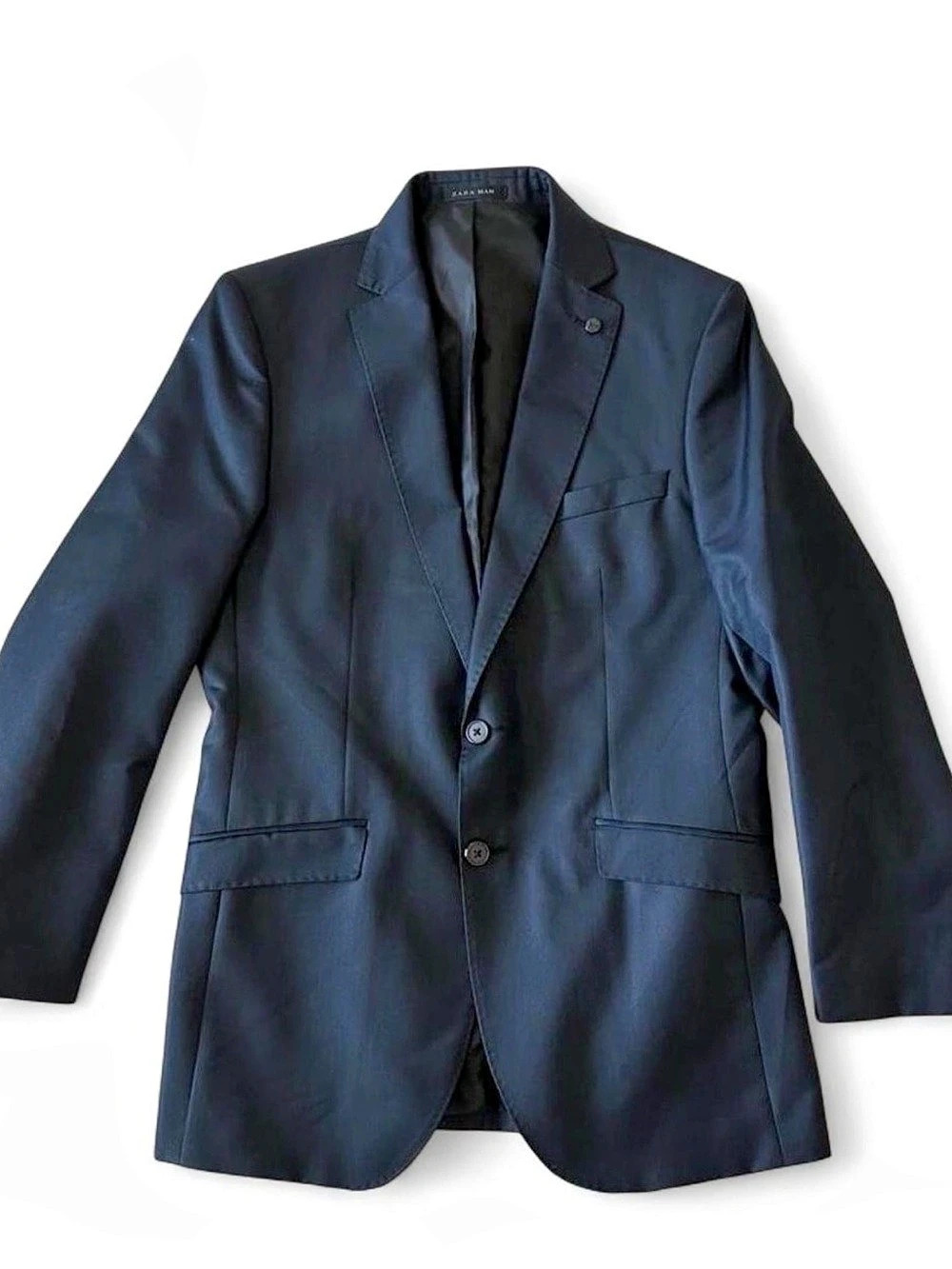 ZARA MAN Navy Slim Fit Suit Set • Jacket 38R / Pants 30x29.5